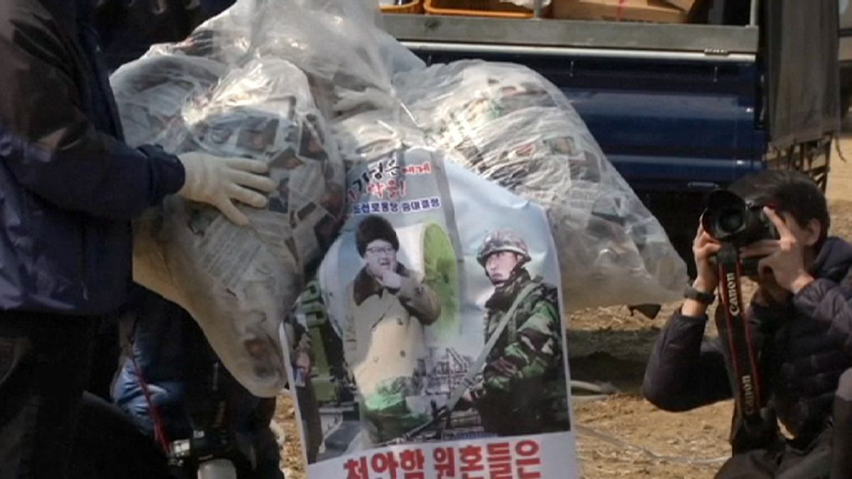 Globos gigantes contra Kim Jong Un