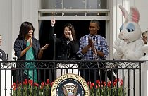 Chasse aux oeufs de Pâques chez les Obama