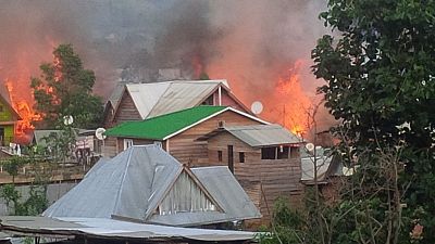 Several houses razed down by fire in eastern DRC