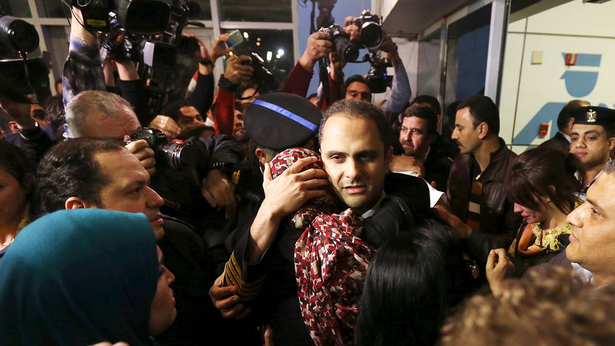 Passengers and crew on hijacked jet arrive back in Egypt