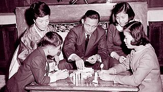 Image: Park Geun-hye (right, back row) with her family as a child