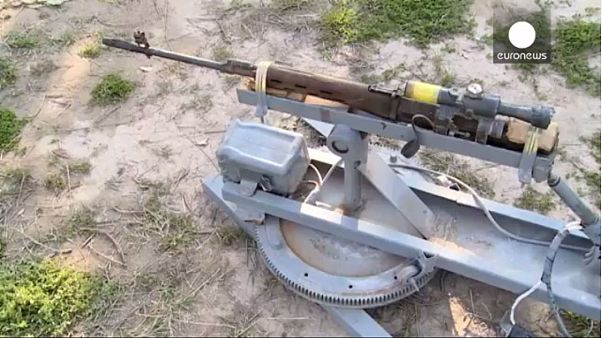 Pictured: ISIL's remote controlled machine gun Pictured: ISIL's remote controlled machine gun