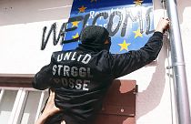 مظاهرات حاشدة على الحدود النمساوية الايطالية احتجاجات على اجراءات الحد من الهجرة