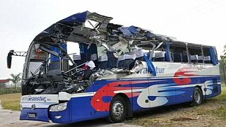 Dos muertos en el accidente de un autobús turístico en Cuba