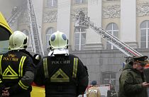 Tűz volt Moszkva belvárosában