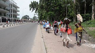 Violence in Brazzaville; people flee their homes