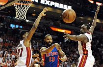 Miami Heat too hot for the Detroit Pistons in the NBA