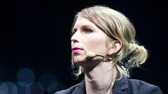Image: Former U.S. soldier Chelsea Manning speaks during the C2 conference 