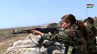 The Kurdish Peshmerga women soldiers who are fighting on the frontline