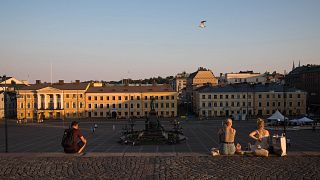 Image: Sunset in Helsinki, Finland