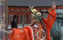Ιαπωνία: Παραδοσιακοί χοροί στο Ναό Ιτσουκουσίμα