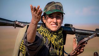 Kurdish female fighters intensify anti-ISIS combat