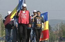 Mineros en Rumania protestan para mejorar el sector energético