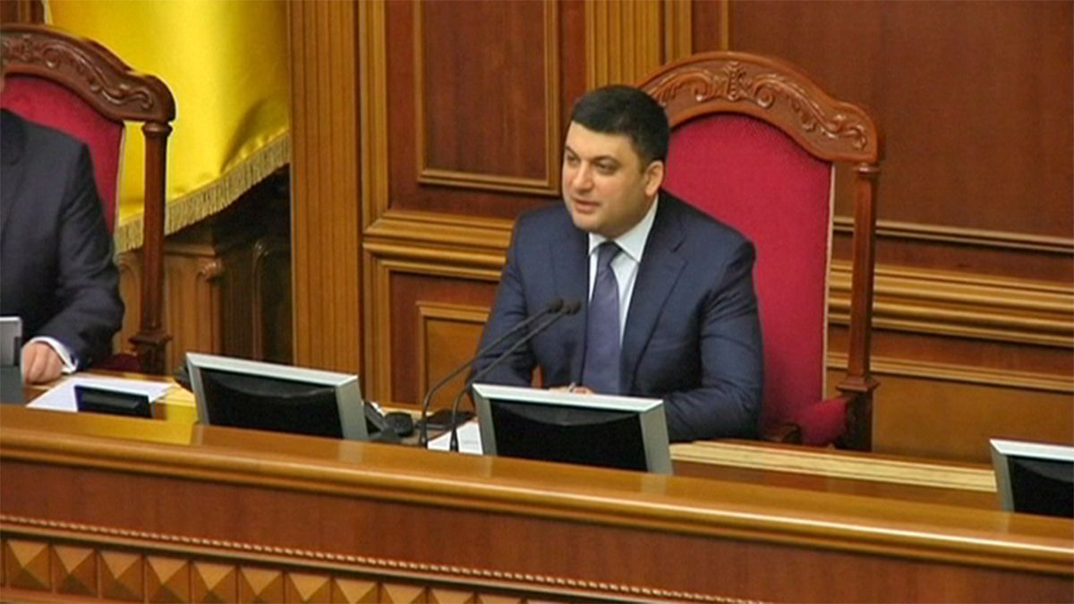 Ukraine's parliamentary speaker gets key backing for job as PM