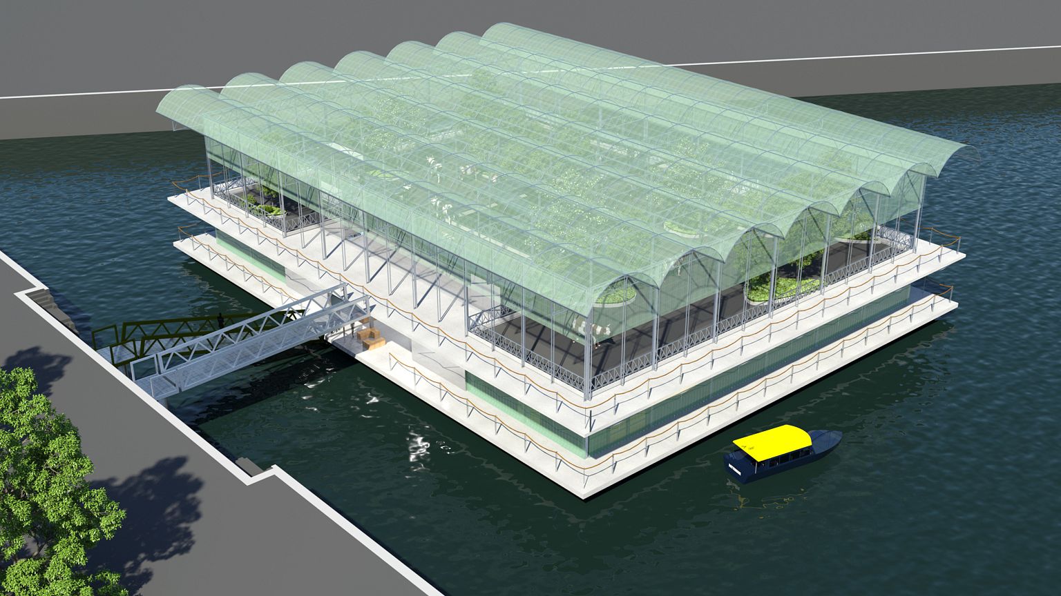 Image: Netherlands Floating Dairy Farm
