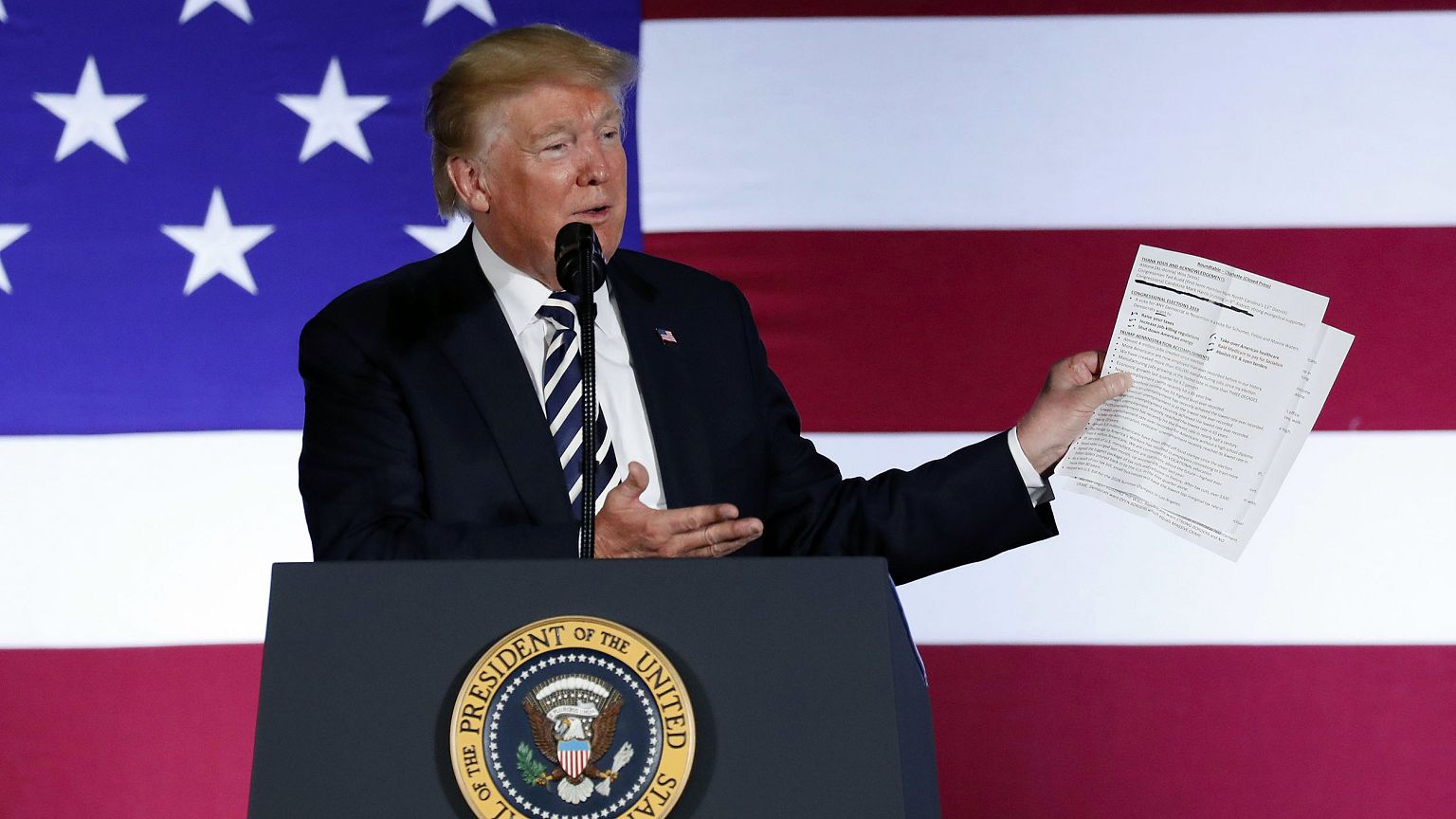 Image: President Donald Trump is starting his Labor Day with an attack on a