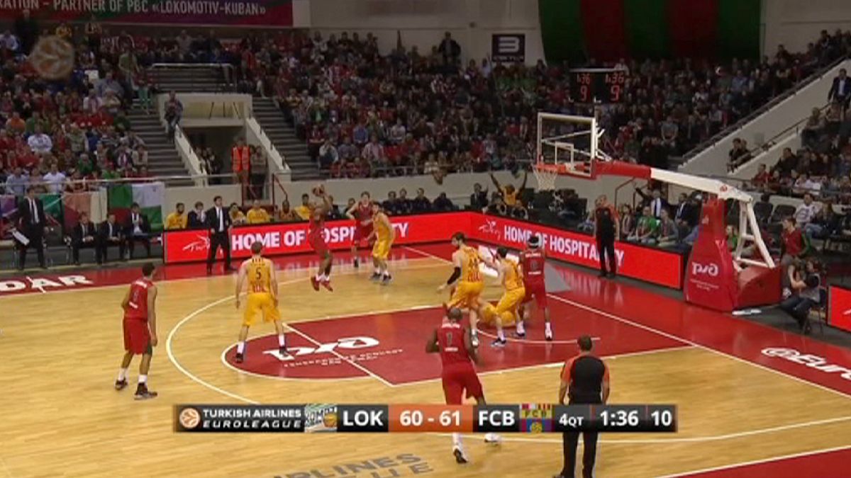 الدوري الأوروبي لكرة السلة: فوز لوكوموتيف كوبان الروسي ضد برشلونة