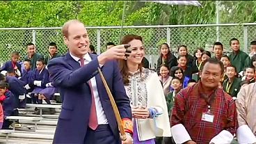 Los duques de Cambridge visitan Bután