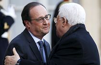 François Hollande recebeu em Paris Mahmoud Abbas