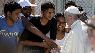 Pope Francis pleads for resolution of refugee crisis