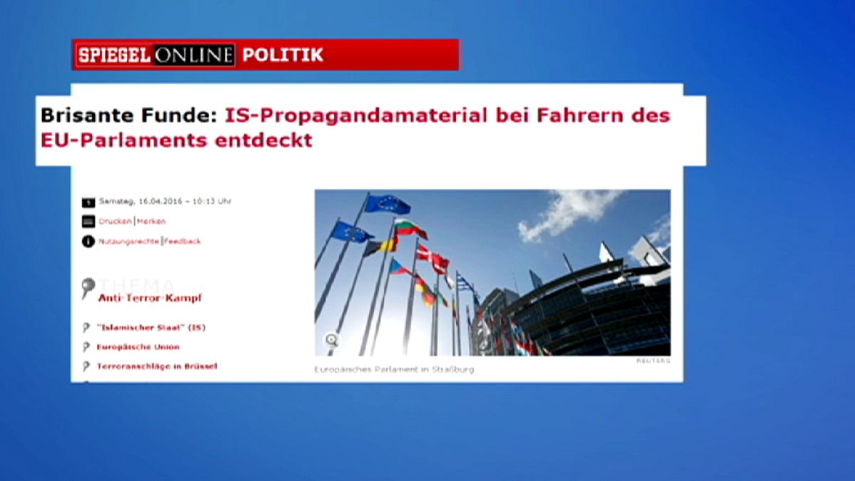 Encuentran propaganda yihadista en manos de dos conductores del Parlamento Europeo