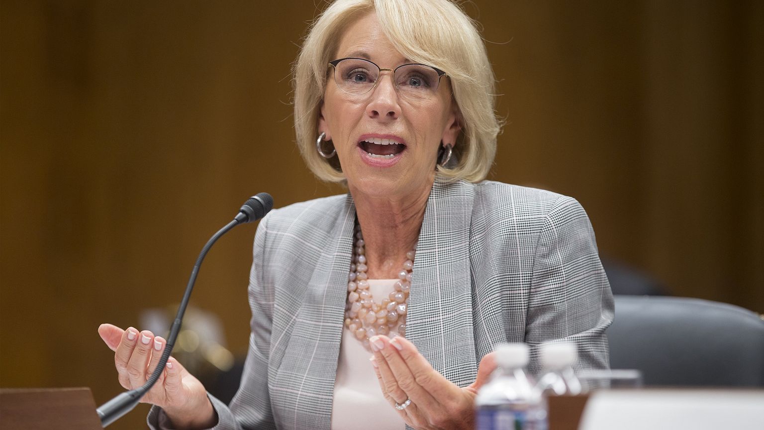 Image: Secretary of Education Betsy DeVos appears before a Senate Appropria