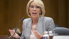 Image: Secretary of Education Betsy DeVos appears before a Senate Appropria