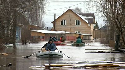 Rivières en crue en Russie