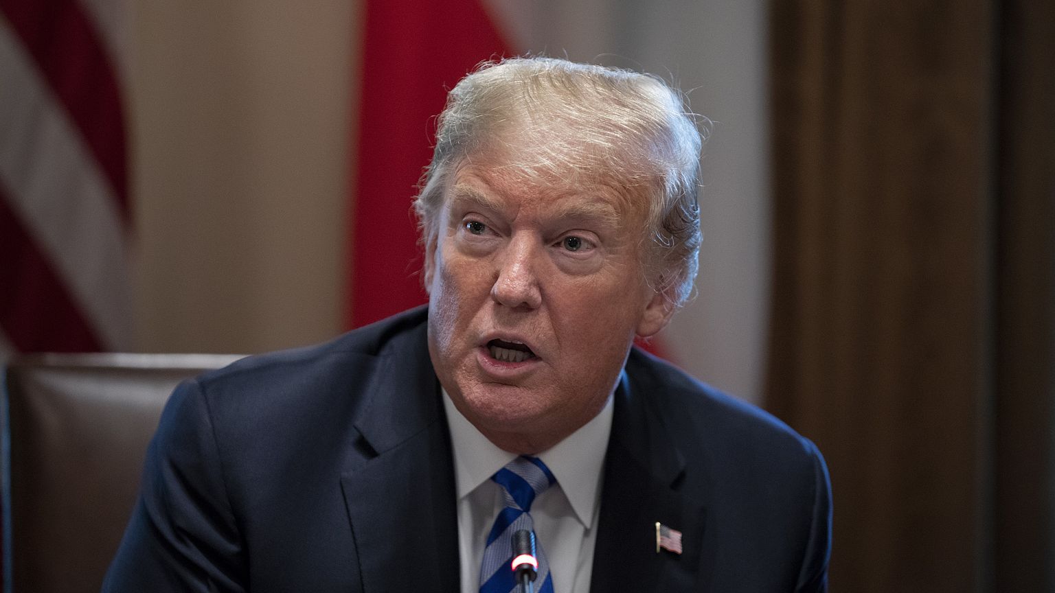 Image: President Trump holds expanded bilateral meeting with the Emir of Ku
