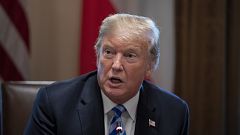 Image: President Trump holds expanded bilateral meeting with the Emir of Ku