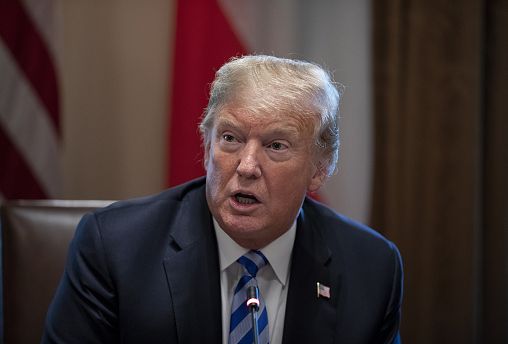 Image: President Trump holds expanded bilateral meeting with the Emir of Ku