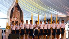Image:The 12 "Wild Boars" at a reception in Bangkok.