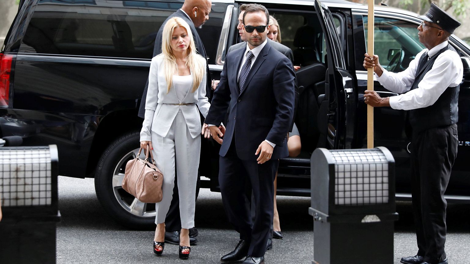 Image: George Papadopoulos arrives at U.S. District Court in Washington