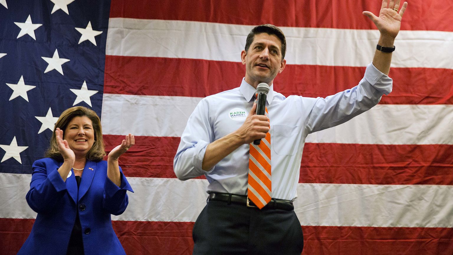 Image: Paul Ryan, Karen Handel