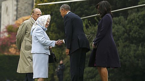 Obama given the royal treatment in Britain
