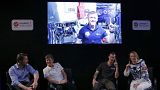 Astronaut Tim Peake 'runs' the London Marathon in space