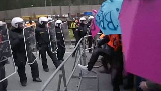 Manifestation à la frontière austro-italienne contre le rétablissement des contrôles