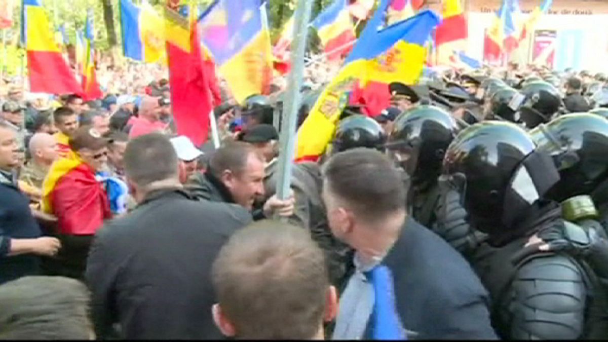 Violentas protestas anticorrupción en Moldavia
