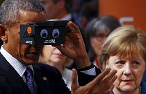 Obama visita la Fiera tecnologica di Hannover prima del vertice a 5