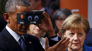 Obama visita la Fiera tecnologica di Hannover prima del vertice a 5