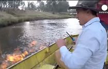 آتش زدن رودخانه توسط یک نماینده مجلس استرالیا