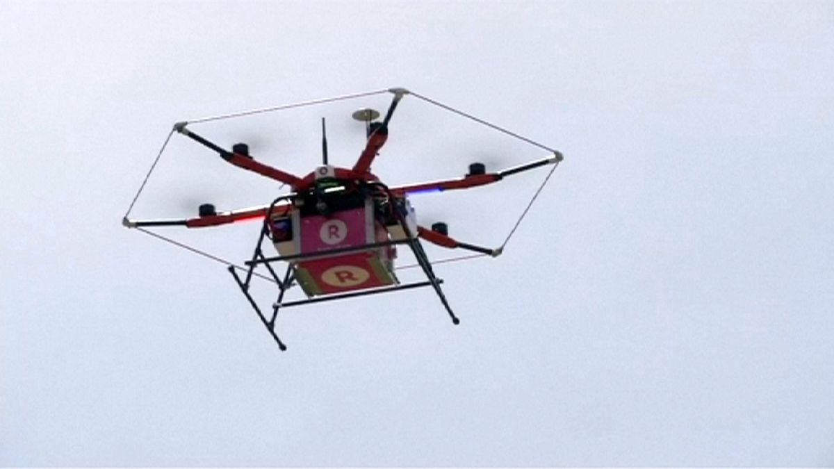 Rakuten представил службу доставки дронами