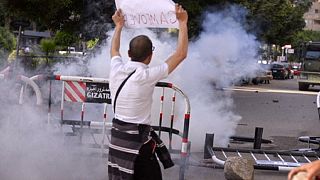 La policía egipcia reprime una gran manifestación contra Al Sisi en El Cairo