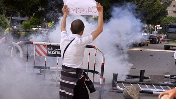 La policía egipcia reprime una gran manifestación contra Al Sisi en El Cairo La policía egipcia reprime una gran manifestación contra Al Sisi en El Cairo