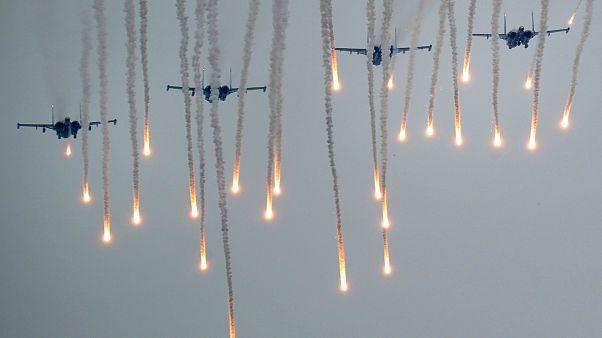 Image: Jets take part in the joint Russian-Belarusian military exercises kn Image: Jets take part in the joint Russian-Belarusian military exercises kn