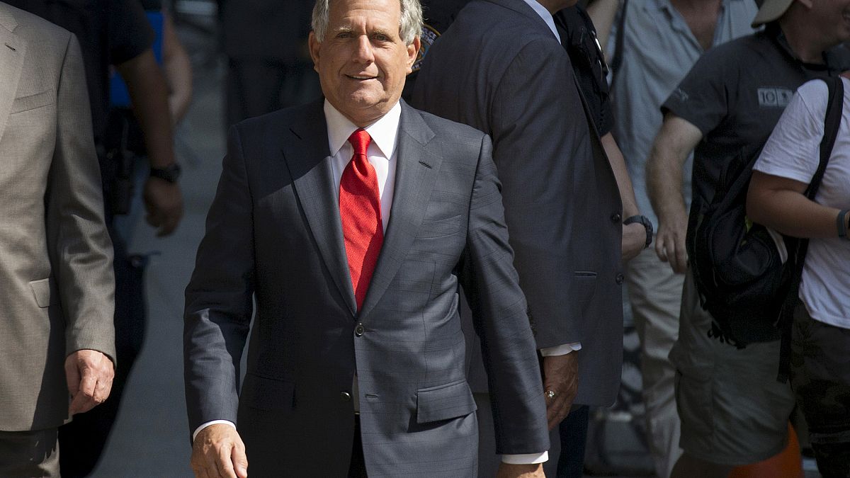 Image: CBS chairman Moonves arrives for "The Late Show with Stephen Colbert