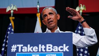 Image: Former U.S. President Barack Obama participates in a Democratic poli