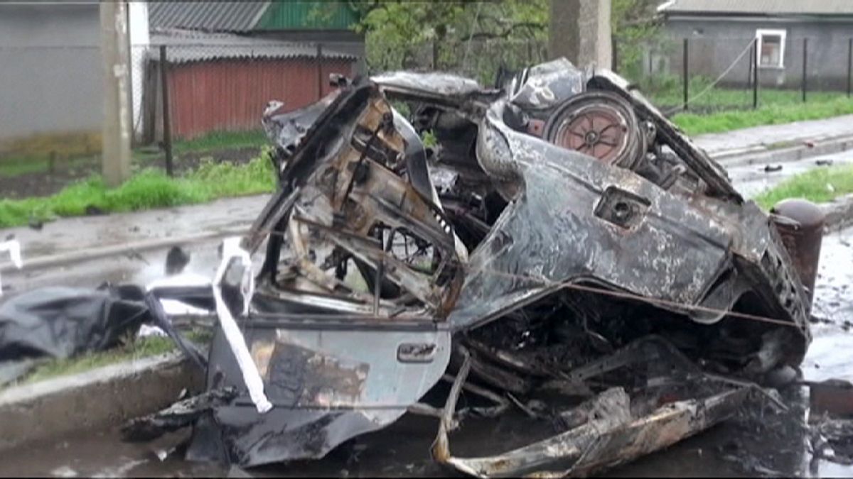 Ucrânia: 4 mortos em explosão num posto de controlo em Olenivka
