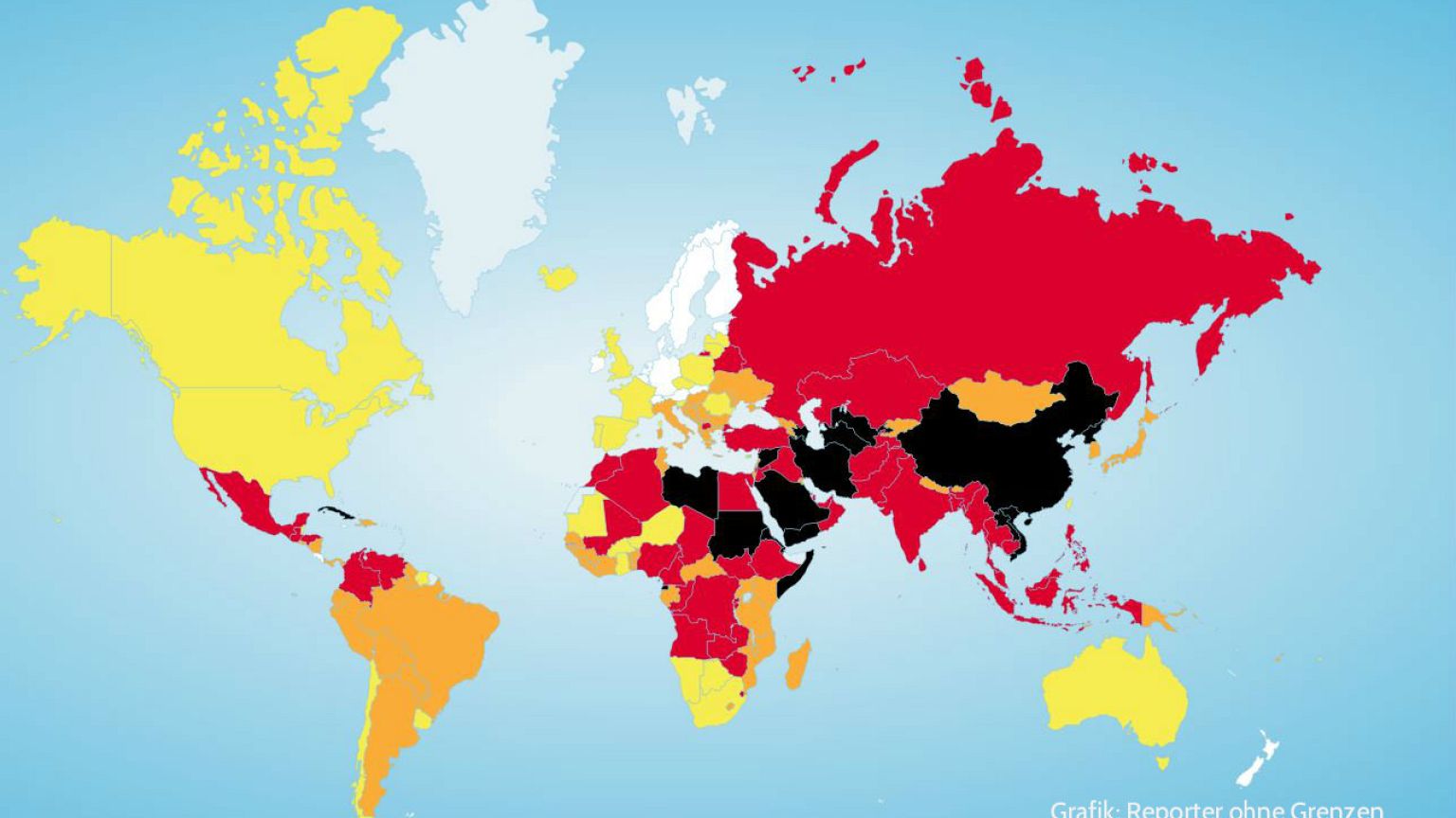 Um die Pressefreiheit in Deutschland steht es schlechter