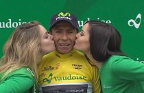 Colombia's Nairo Quintana bumped up on podium in Tour de Romandie